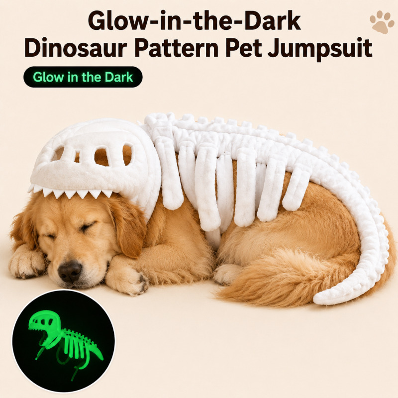 Free Cosplay Prop Patterns - Dinosaur-Patterned Pet Bodysuit For Dogs Cats