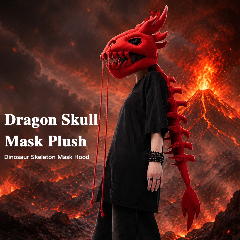 Dinosaur Skeleton Plush Headge - огляд і ціна Free Cosplay Prop Patterns