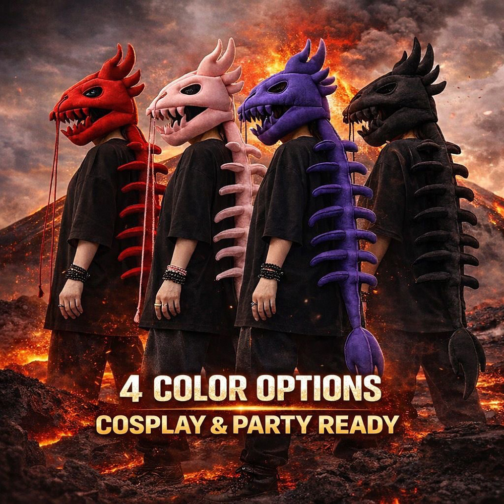 Dinosaur Skeleton Plush Headge - огляд і ціна Free Cosplay Prop Patterns