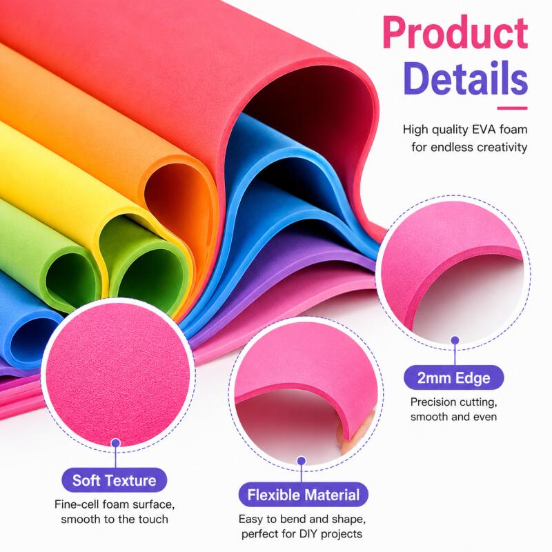 2pcs EVA Foam Sheets, Colorful - огляд і ціна Cosplay Prop Foam