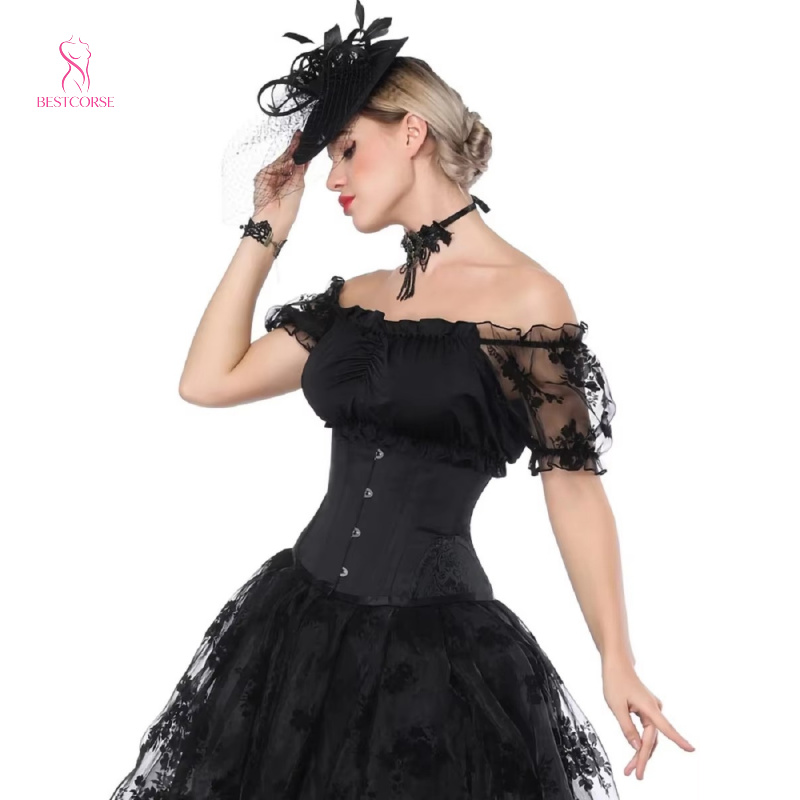 XXS Hourglass Short Torso Goth - огляд і ціна Boning Corset Steel