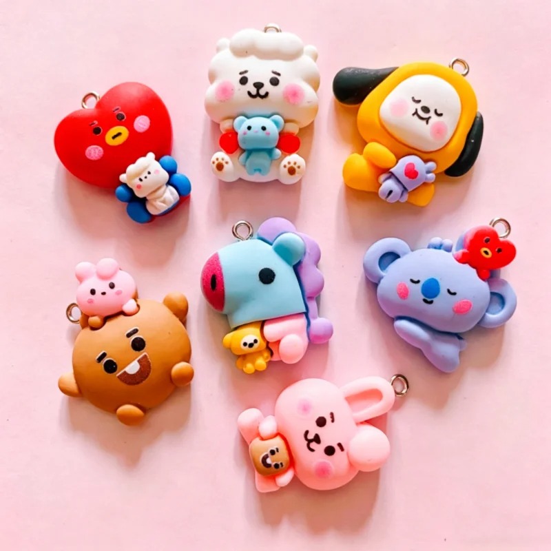 100PCS BT21 Resin Charms DIY C - огляд і ціна Cosplay Prop Making
