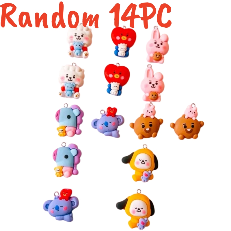 100PCS BT21 Resin Charms DIY C - огляд і ціна Cosplay Prop Making
